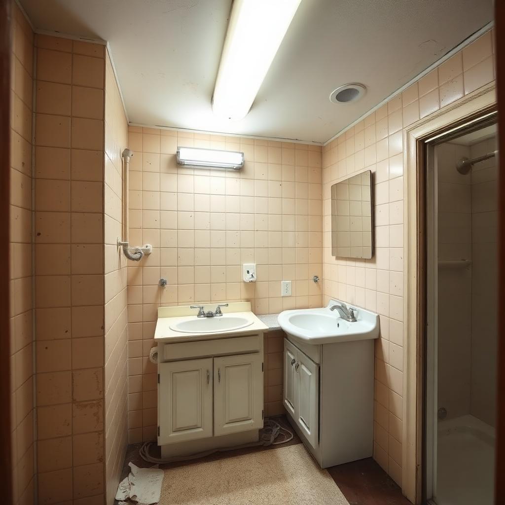 Coral Gables Master Bath Concept — illustrative concept, before